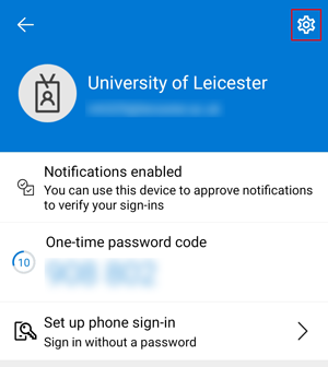 Tap on settings